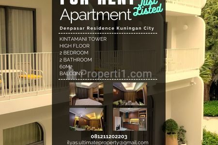 Sewa Apartemen Denpasar Residence Kuningan City 1 Bedroom Fully Furnished