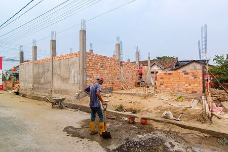 Dijual Rumah Palembang - 5 Unit Townhouse Baru Sako Borang Palembang Dekat Pasar Perumnas Sako, RS Charitas Hospital, Indogrosir Palembang
