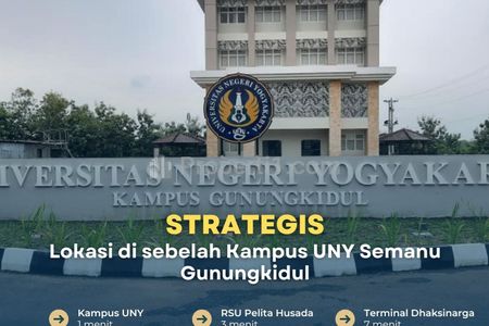 Dijual Rumah Dekat Kampus UNY Harga Promosi - Semanu, Gunung Kidul, Yogyakarta - Griya Anugrah Sejahtera
