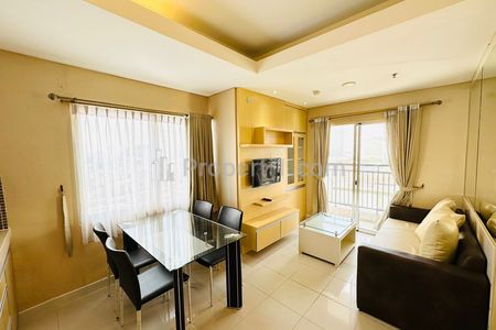 Disewakan Apartemen Cosmo Terrace Thamrin City 2 Kamar Tidur Fully Furnished, Dekat Pasar Tanah Abang, Grand Indonesia, dan Plaza Indonesia