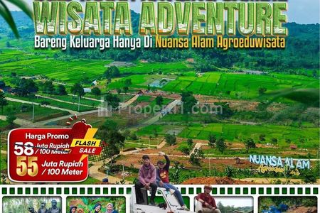 Dijual Tanah Kavling Murah Dekat Wisata Puncak 2, Bogor