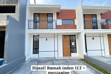 Dijual Rumah Inden 1 Lantai Plus Mezzanine dekat Tol dan Stasiun Depok