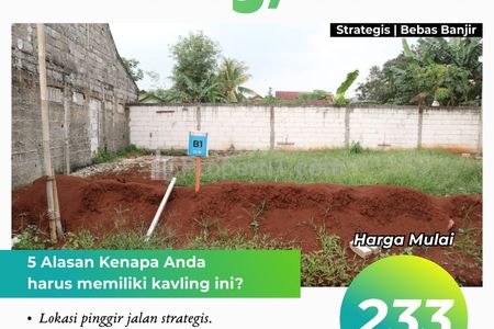 Dijual Tanah Kavling dalam Perumahan Cluster Sawangan Depok