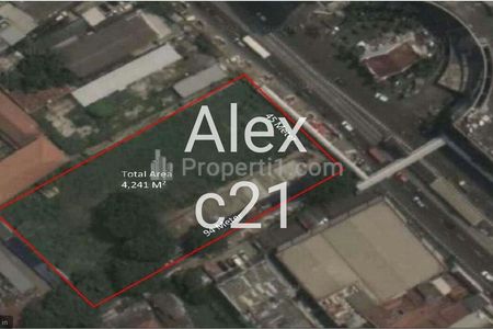 Dijual Tanah Luas 4.241 m2 di Senen Jakarta Pusat