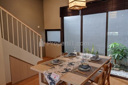 Dijual Rumah Semi Furnished dekat Unpam dalam Perumahan Konsep Jepang, Pamulang Barat, Tangerang Selatan