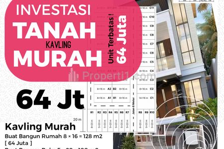 Jual Tanah Kavling Murah 64 Juta di Jalan Gorowong Parung Panjang Bogor