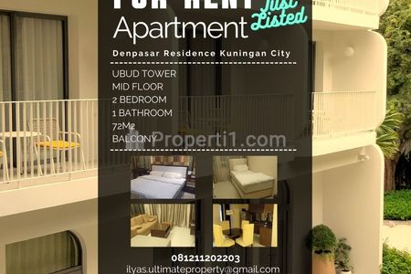 Sewa Apartemen Denpasar Residence Kuningan City Jakarta Selatan - 2 Bedrooms Fully Furnished