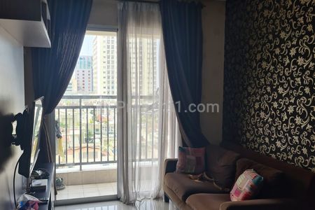 Disewakan Apartemen Cosmo Terrace Thamrin City 2 Kamar Tidur Fully Furnished, Dekat Pasar Tanah Abang, Grand Indonesia, dan Plaza Indonesia