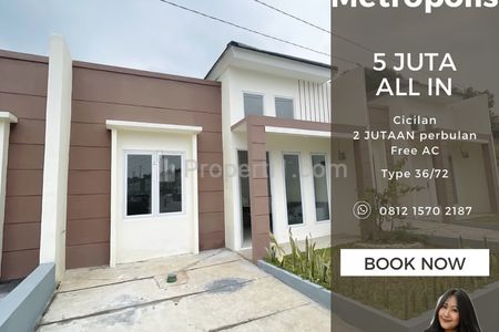 Dijual Rumah Baru Tenjo City Metropolis Type 36/72