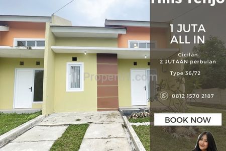 Dijual Rumah Baru Sentra Hills Tenjo Type 36/72