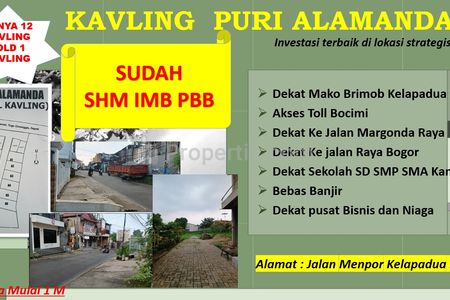 Dipasarkan Kavling Siap Bangun di Kelapa Dua Depok, Hanya 12 Kavling Sisa 11