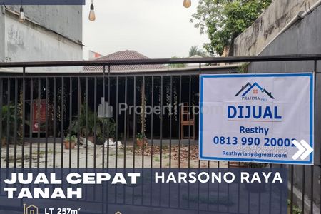 Jual Tanah Strategis 257 m2 di Harsono Raya Jakarta Selatan