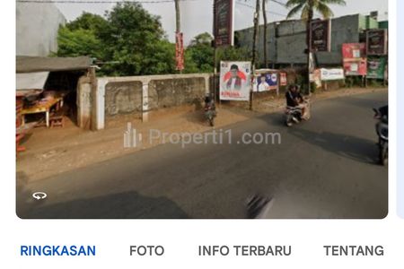 Dijual Tanah Komersil 1.679 m2 di Jl. WR Supratman Ciputat Timur Tangerang Selatan