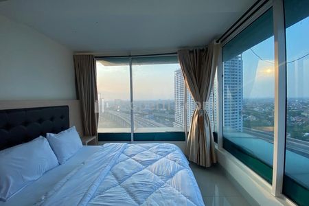 Disewakan Apartemen Grand Kamala Lagoon Type 2 BR Panoramic Lantai Tinggi Fully Furnished Akses Mall di Bawahnya