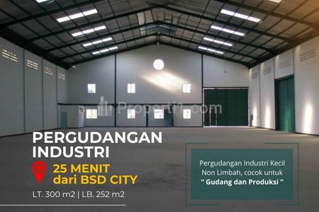 Dijual Gudang Industri Sigma Kartika Gunung Sindur Serpong