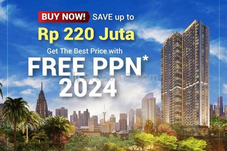 Dijual Hunian Jakarta Selatan Lokasi Strategis - 2 BR Fully Furnished di Permata Hijau Suites