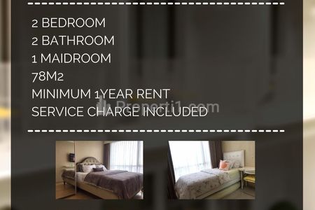 Sewa Apartemen Casa Grande Residence 2+1 Bedrooms Tebet Jakarta Selatan