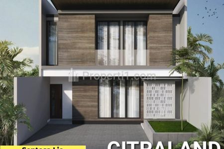 Dijual Rumah Baru Woodland Citraland Surabaya Barat NEW Modern 4+1 Kamar Tidur Dekat Universitas Ciputra, Pasar Modern, Taipei School