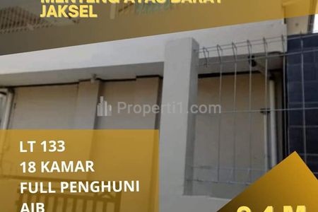 Jual Rumah Kosan Jaksel Menteng 18 Pintu Full Penghuni Dekat ke Rasuna Epicentrum
