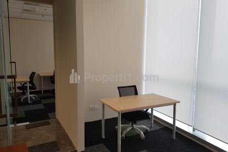 Ruang Kantor Siap Pakai Disewakan Bisa Per Bulan Full Furnish Tidak Bayar Service Charge Lagi - Lokasi di Ciputra International / Tokopedia Care Tower