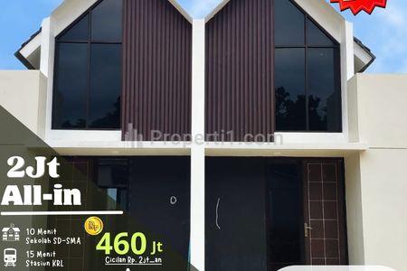 Dijual Rumah Strategis Tanpa DP, Cicilan 2 Jutaan, Dekat Stasiun KRL Bojonggede, Bogor