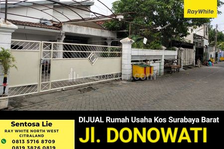 Dijual Rumah Kost Surabaya Barat di Jalan Donowati - Sukomanunggal - Kamar Tidur 25 - SHM