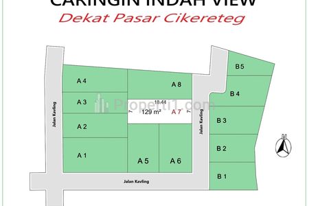 Dijual 10 Menit Pasar Caringin Tanah Murah, Promo Hanya 1 Jt-an/m2 - Bogor