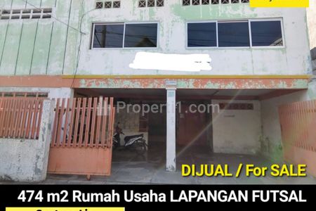 Dijual Rumah Usaha Lapangan FUTSAL Surabaya di Jalan Tangkis Turi - Simomulyo - Sukomanunggal