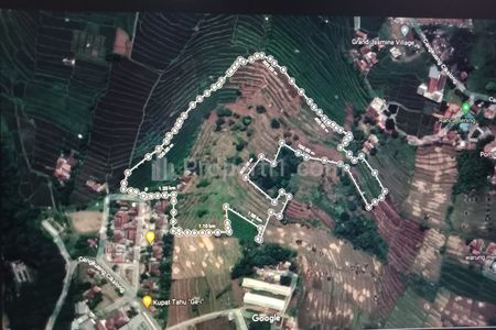Jual Tanah Kebun Termurah di Cikalong Pangalengan Bandung, View Kota dan Pegunungan, Cocok untuk Perkebunan atau Wisata