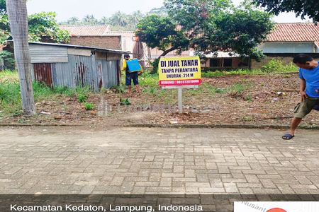 Jual Tanah di Kedaton Bandar Lampung Dekat Mall Boemi Kedaton, Transmart Bandar Lampung, Lampung Walk, RS Advent Bandar Lampung, Universitas Lampung