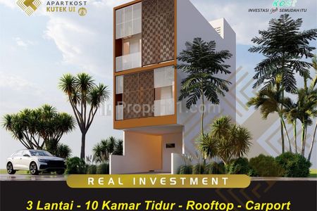 Rumah Kostan Dijual di Dekat Universitas Indonesia Depok, 10 Kamar Full Furnish