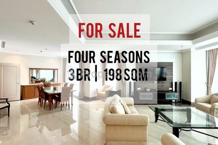 Jual Apartemen Four Seasons Termurah, Furnished, 3+1BR, 198sqm, Ready to Used, Very Well Maintained, Direct Owner