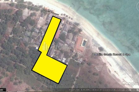 Jual Tanah Gili Trawangan Lombok Posisi Depan Laut