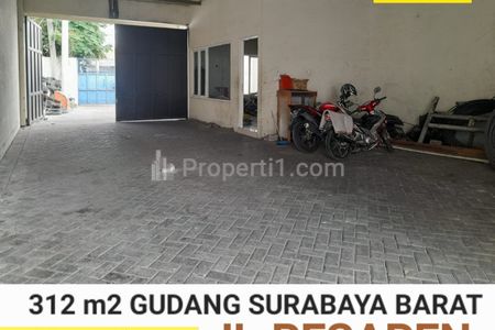Jual Gudang di Surabaya Barat di Jl. Pesapen Area Balas Klumprik- Kebraon - Raya Bangkingan dekat Raya Mastrip, Akses Tol Gunungsari, Wiyung