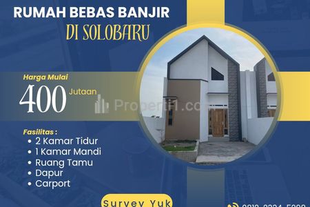Jual Rumah Strategis Barat RS Indriati Solo Baru Hunian di Sukoharjo