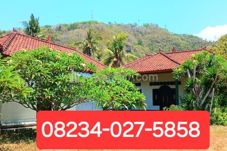 Disewakan Tanah dan Bangunan Dekat Goa Lawah, Padang Bai Karangasem Bali