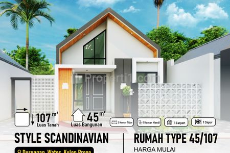 Jual Rumah di Wates Kulon Progo, Dekat Kampus Wates