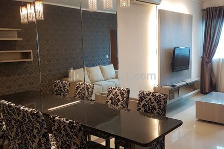 For Rent Apartment Sahid Sudirman Residence 2 BR Furnished - Walking Distance to MRT Station / Shelter Busway Transjakarta