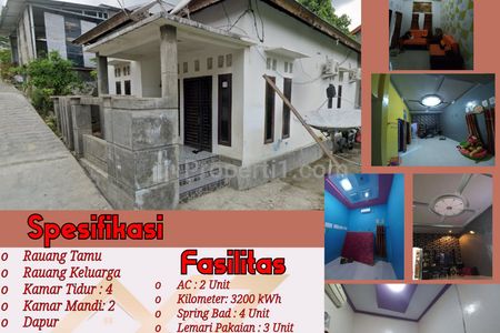 Dijual Murah Rumah Lengkap Peralatan, Lokasi Strategis Dekat Pusat Kota Mamuju Ibukota Provinsi Sulawesi Barat, Luas Tanah 200m², Bangunan 169m². SHM