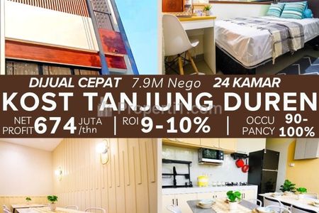 Dijual Kost di Tanjung Duren, Grogol - Jakarta Barat