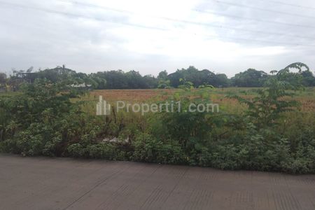 Jual Tanah Strategis untuk Bangun Rumah Cluster atau Gudang Pinggir Jalan Raya Gabus Dekat Gebang Tol, Tambun Utara, Bekasi