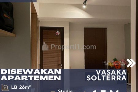 Dijual Apartemen Vasaka Solterra Tipe Studio Unit Bagus Harga Terjangkau Full Furnish di Pejaten Jakarta Selatan