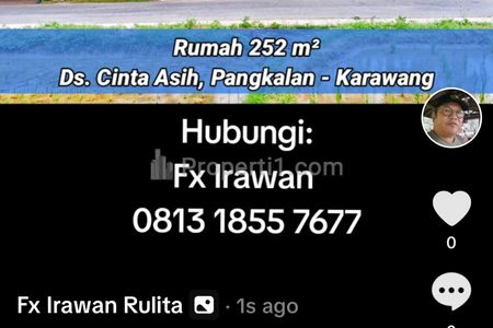Dijual Rumah Minimalis View Sawah & Gunung di Karawang