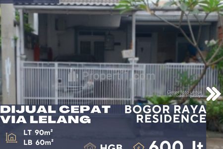 Bogor Utara Bogor Dijual Cepat Rumah Via Lelang