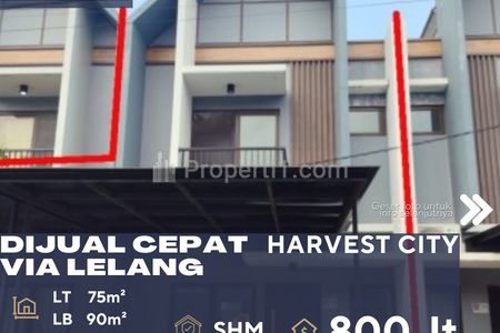 Dijual Cepat Rumah Via Lelang di Harvest City Setu Bekasi