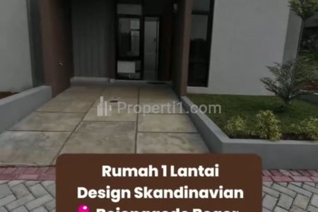 Dijual Rumah Inden Desain Scandinavian Akses Stasiun Bojonggede, Bogor
