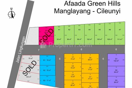 Jual Tanah untuk Rumah Tinggal atau Villa di Green Hills Manglayang Cileunyi