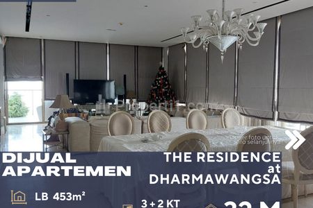 Jual Apartemen The Residence at Dharmawangsa 3BR Full Furnish di Kebayoran Baru Jakarta Selatan