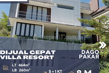 Dijual Rumah Villa Resor Full Furnish Lokasi Strategis di Dago Pakar Bandung