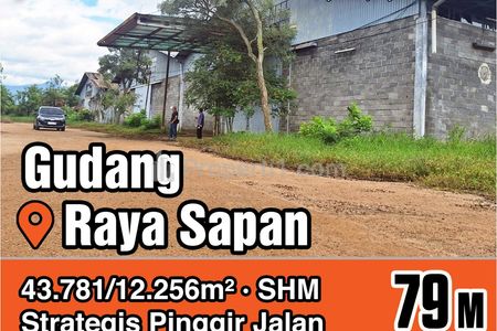 Jual Murah Gudang di Jl. Raya Sapan Tegal Luar Bandung, Bawah Harga Appraisal Bank